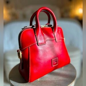 Dooney and Bourke Florentine Cameron Crossbody Satchel in RED